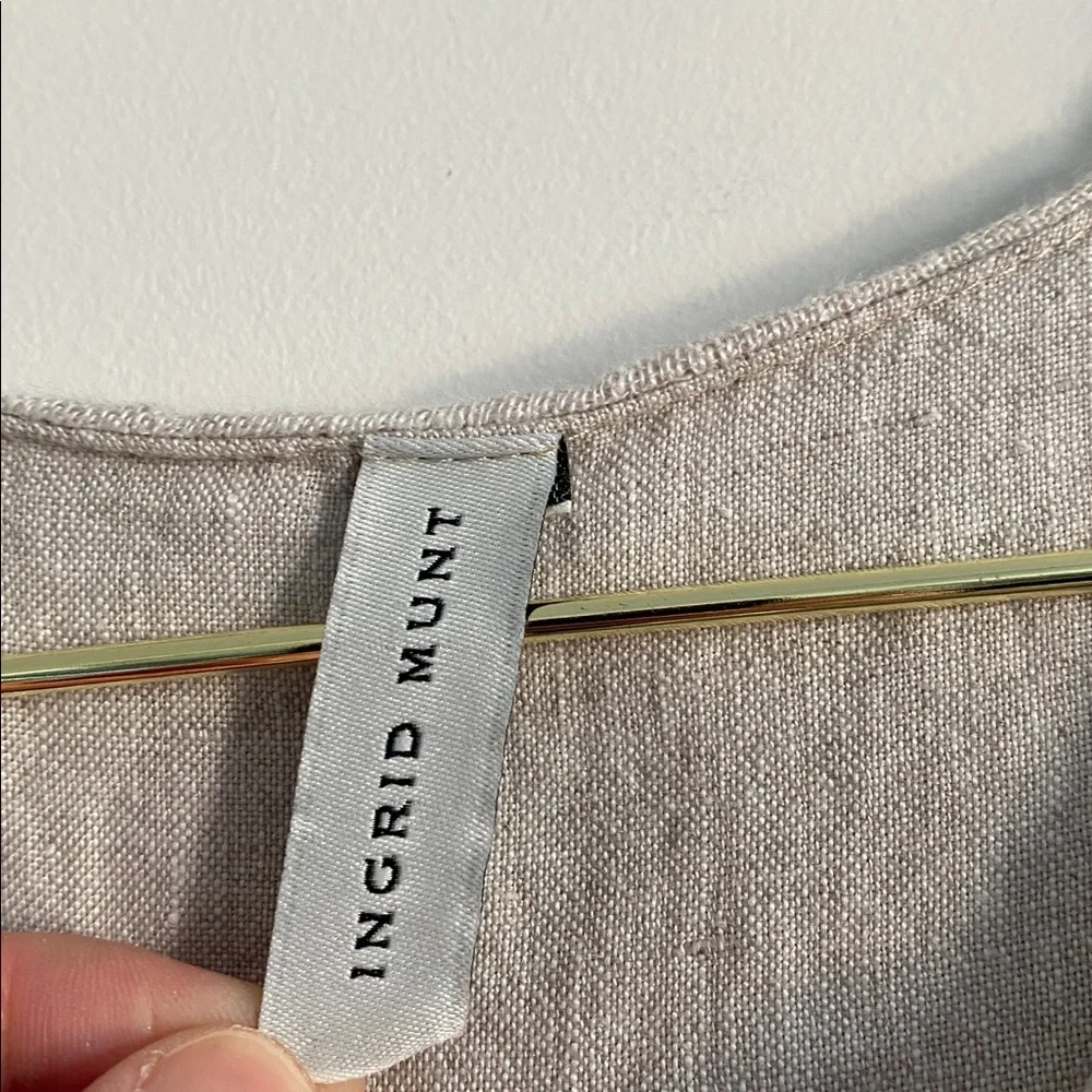Ingrid Munt Linen Collar Dress / Duster - Picture 4 of 7